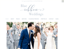 Tablet Screenshot of blueribbonweddings.com